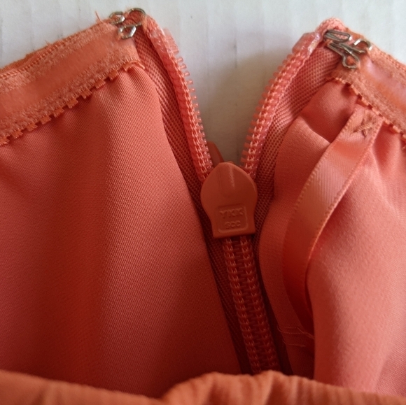 Bcbg MAX AZARIA DURAN MELON SILK COCKTAIL PROM STRAPLESS MINI DRESS SIZE… - Picture 13 of 16